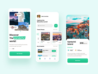 Travel Mobile app UI UX Design