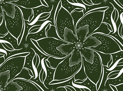 Poinsettia Dance botanicals cozy digital illustration illustration laura serra poinsettia winter
