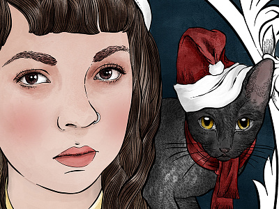 Thank You, Laia Garcia digital illustration laia garcia lennyletter portrait