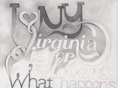 State Slogans - Sketch 1 hand lettering laura serra lettering pencils sketch typography