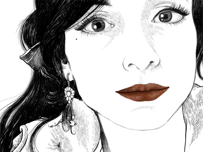 Sneak peek at a new project digital illustration laura serra people portrait selfportrait