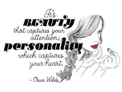 Oscar Wilde Quote · Beauty beauty digital hand lettering laura serra lettering typography