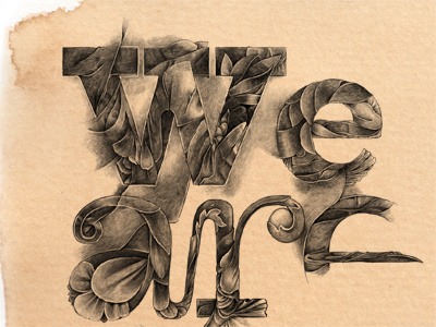 We are coffee digital hand lettering laura serra lettering typography