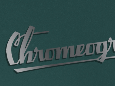 Chromeography Logo cars chromeography hand lettering hand made lettering logo typography vectors