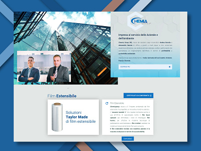 Chemia Group branding design divi ux website wordpress