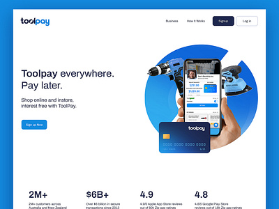 Toolpay Landingpage