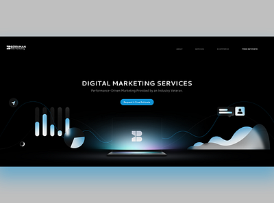 Digital Marketing Services Hero Image banner design web