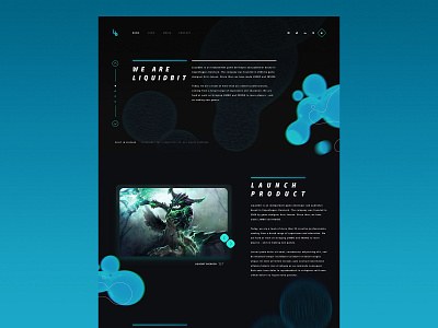 Website presentation for a game development company gaming ui ux web