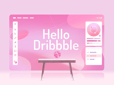 Hello dribbble ! first screen shot ui web