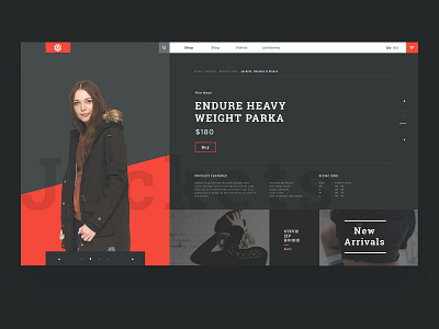 Element product page clothes concept ui ux webdesign