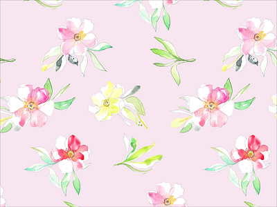 Roses pattern with watercolor roses pink floral pattern repeating pattern romantic feminine floral pattern surface pattern for wallpaper