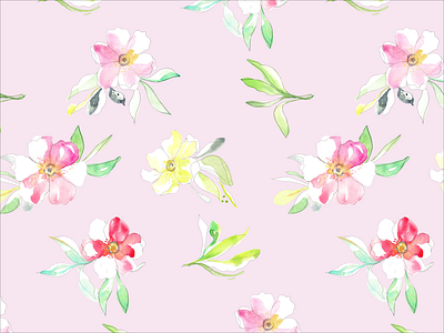 Pink Floral Pattern designs, themes, templates and downloadable graphic  elements on Dribbble