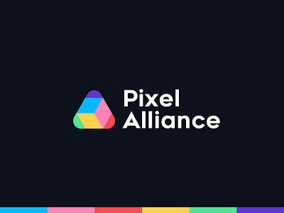 Pixel Alliance Logo & Brand branding flat style logo