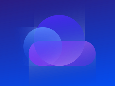 Cloud Illustration for my Cloud Platform branding cloud flat style gradient illustration vector