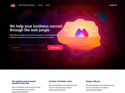 Landing Page Design - Digital Jungle