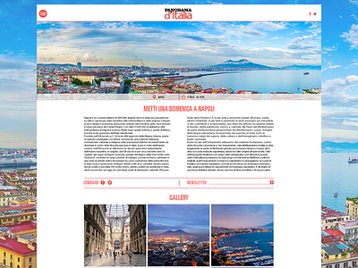 Panorama d'Italia ui ux web design webdesign