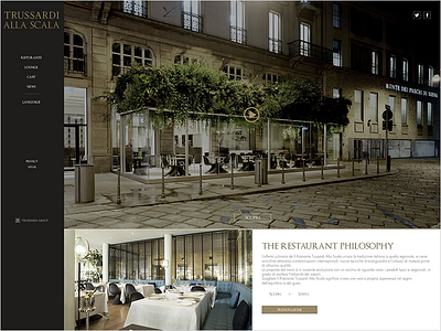 Trussardi Alla Scala trussardi ui ux web design webdesign