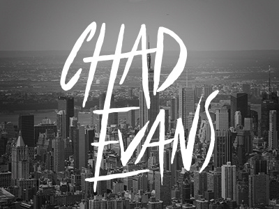 Chad Evans city hand drawn logo music