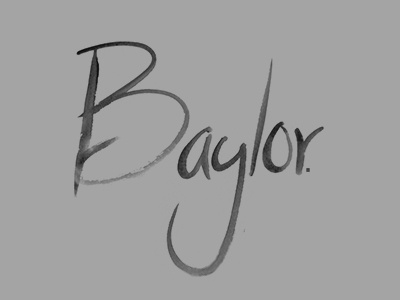 Baylor University baylor university cool font paint t shirt tee trendy type typography watercolor