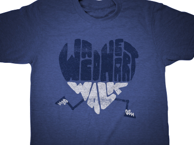 heart walk t shirt