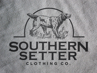 Southern Setter Clothing Co. Logo clothes clothing dog hunting logo preppy setter southern