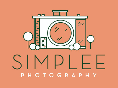 Simplee Realty Photography camera house line logo modern photography