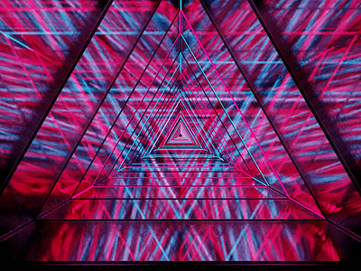 Light and Mirrors 3d animation blender blue experiement light mirror neon neon light pink red sci fi tunnel