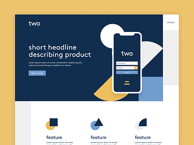 Two Fitness Website design landing page ui web webdesign