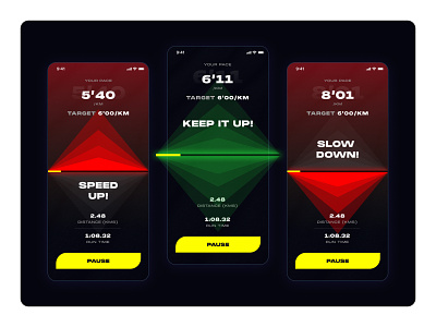 Go App app design branding concept design design figma fitness app fitness tracker mobile design mobile ui navigation navigation design ui design
