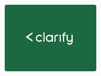 Clarify Branding brand design branding design figma logo visual design visual identity
