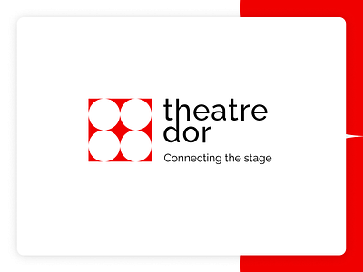 Theatredor Logo branding design figma logo logo design performing arts theatre visual identity