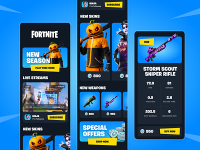 Fortnite App Design