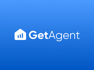 GetAgent - Branding blue brand branding clean design figma icon logo modern saas typography vector