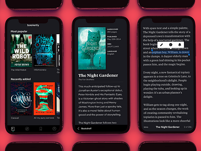 Booketly Updated App Design app books design ios iphonex reading typography ui ux
