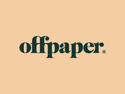offpaper Logo Design agency art brand branding clean fff hiring illustration logo london manchester startup type typography vector