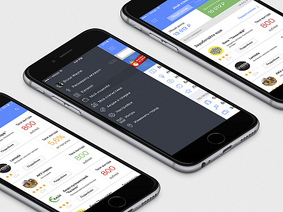 iOS app for ZR app ios iphone menu mobile wallet