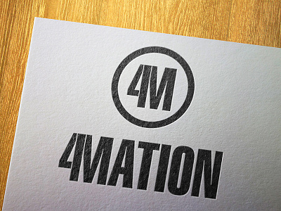 4MATION Logo corporate identity graphic design identity design logo design print design