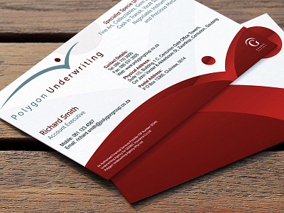 Polygon Underwriting Business Cards business cards corporate identity graphic design identity design logo design print design