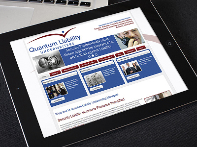 Quantum Liability Underwriters Web Design digital design ui ui design user interface user interface design web design website design