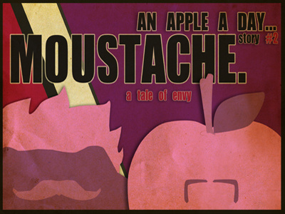 Moustache. comic moustache poster promo