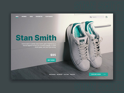 Stan Smith adidas app branding design fashion graphic design shoes sport stansmith ui ux web