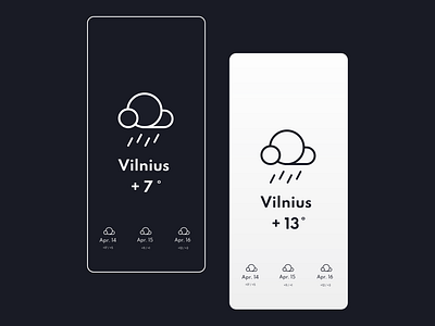 Mono weather app prototype