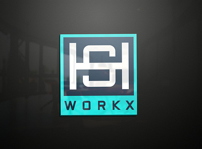 Business logo HS workx brand business logo graphic design logo logo design