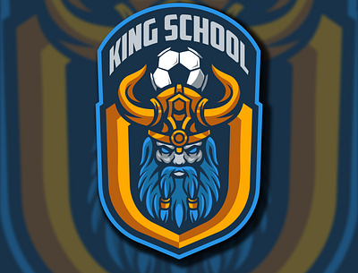 Viking Mascot logo graphic design logo mascot sports logo