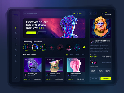 Dashboard Design - NFT Marketplace