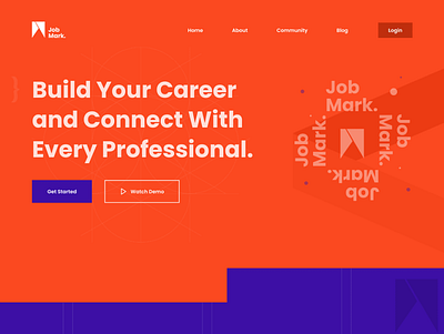 Website Design - Job Mark 3d animation branding creative design graphic design illustration logo logodesign motion graphics ui ux uxui design vector website websitedesign
