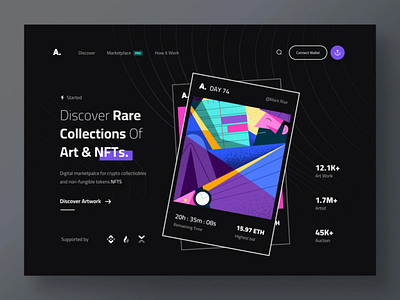 NFT Landing Page - Design