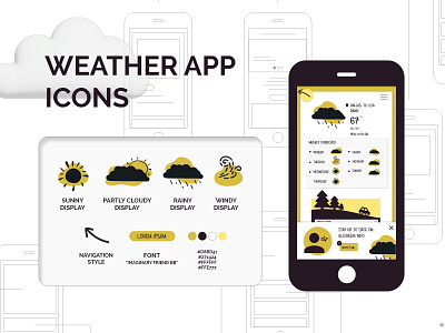 Weather App Icons app icon ui