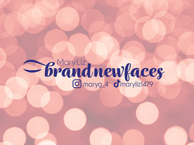 BrandNewFaces Youtube Banner design logo typography wordmark