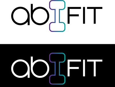 AB FIT Logo branding graphic design logo